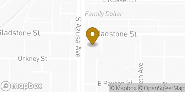 Map showing the location of Amazon Locker - Crete in Azusa, CA 91702