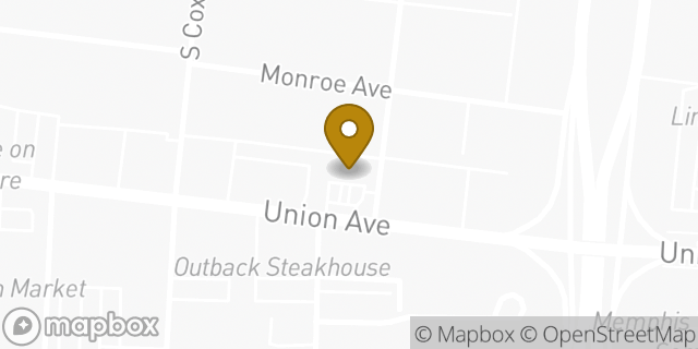 Map showing the location of Amazon Locker - Cooperation in Memphis, TN 38104