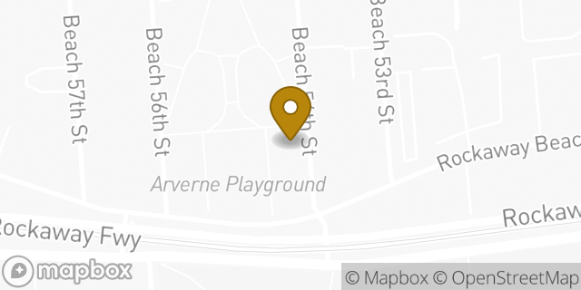 Map showing the location of Amazon Locker - Eyeliner in Arverne, NY 11692