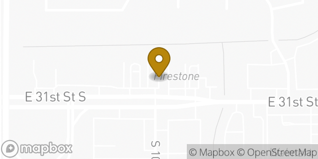 Map showing the location of Starbucks in Tulsa, OK 74129