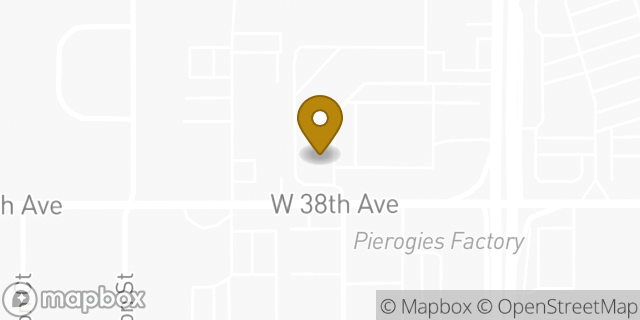 Map showing the location of Subway in Wheat Ridge, CO 80033