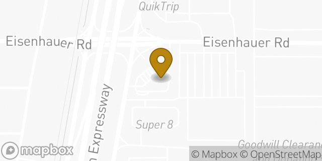 Map showing the location of Amazon Locker - Elevation in San Antonio, TX 78218