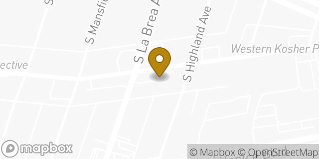 Map showing the location of Amazon Locker - Ives in Los Angeles, CA 90019