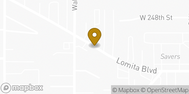 Map showing the location of Lomita - Lomita Blvd HLE in Lomita, CA 90717