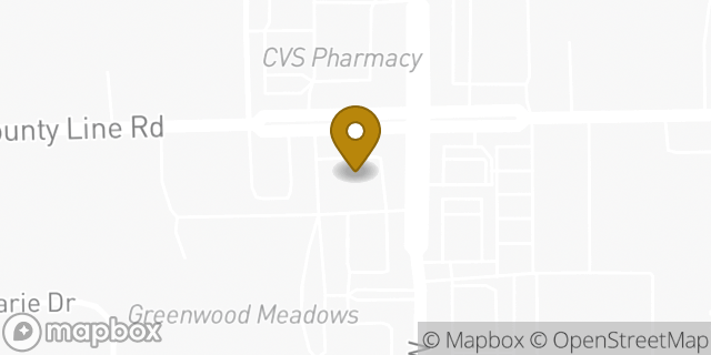 Map showing the location of Walgreens in Greenwood, IN 46142