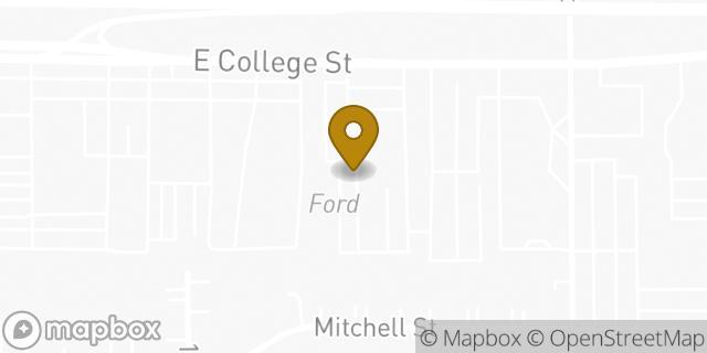 Map showing the location of Bolton Ford in Lake Charles, LA 70607