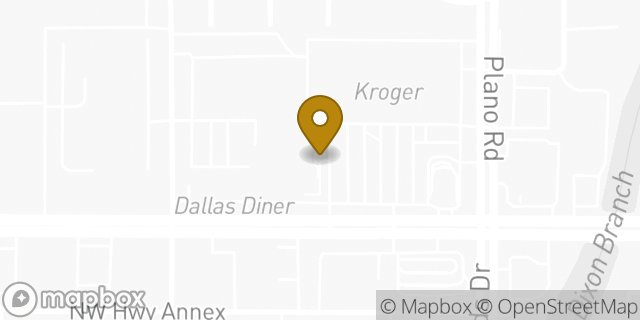 Map showing the location of The UPS Store in Dallas, TX 75238