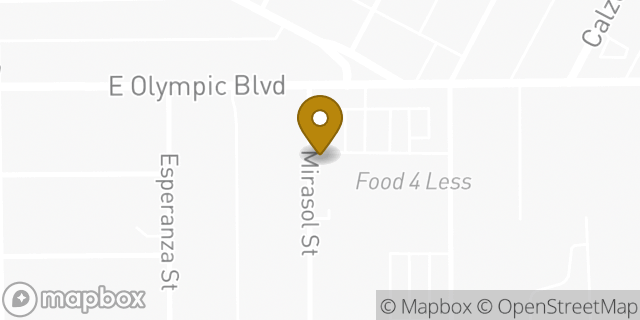 Map showing the location of Amazon Locker - Eragone in Los Angeles, CA 90023