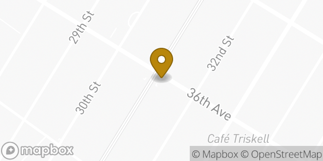 Map showing the location of Dunkin' in Astoria, NY 11106