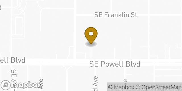 Map showing the location of 7-Eleven in Portland, OR 97206