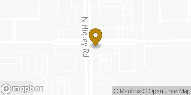 Map showing the location of Guadalupe Rd in Gilbert, AZ 85234