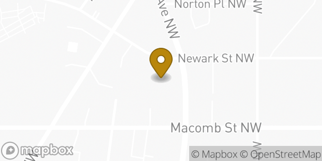 Map showing the location of Coinme in Washington, DC 20016