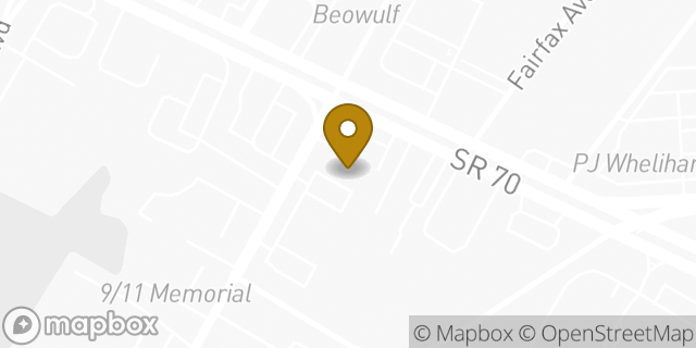 Map showing the location of Penske Truck Rental in Cherry Hill, NJ 08003