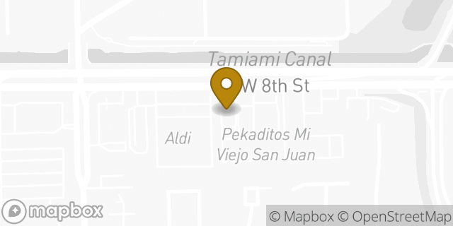 Map showing the location of McDonald's in Miami, FL 33184