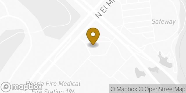 Map showing the location of Amazon Locker - History in Peoria, AZ 85383