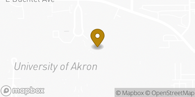 Map showing the location of Starbucks Coffee Company in Akron, OH 44325