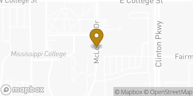 Map showing the location of Amazon Locker - Wrinkle in Clinton, MS 39056