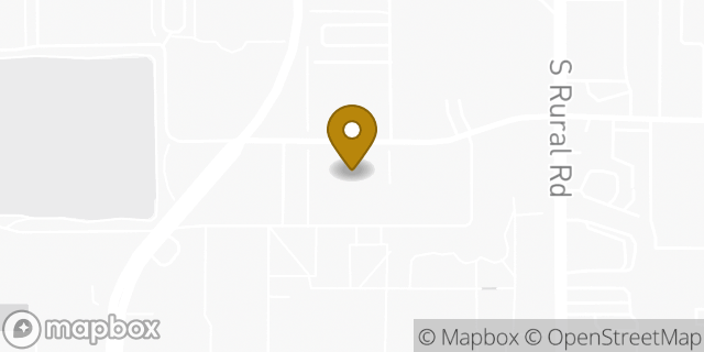 Map showing the location of Starbucks in Tempe, AZ 85281