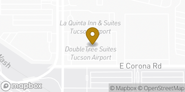 Map showing the location of La Quinta Inn & Suites Tucson Airport in Tucson, AZ 85756