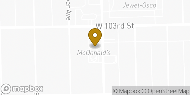 Map showing the location of McDonald's in Chicago, IL 60655