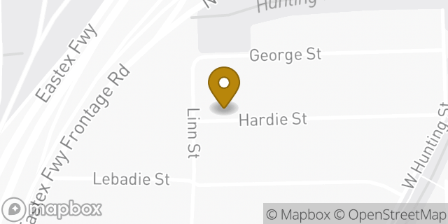 Map showing the location of JESUS Christ Holiness Church in Houston, TX 77026
