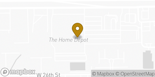Map showing the location of Penske Truck Rental in Houston, TX 77008
