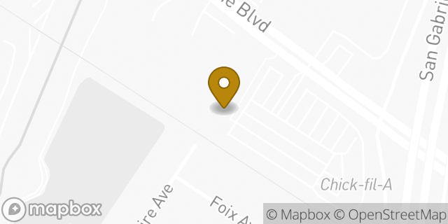 Map showing the location of Starbucks in Norwalk, CA 90650
