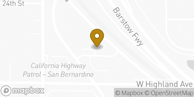 Map showing the location of CubeSmart Self Storage in San Bernardino, CA 92411