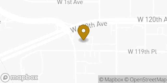 Map showing the location of Amazon Locker - Biscotti in Broomfield, CO 80020