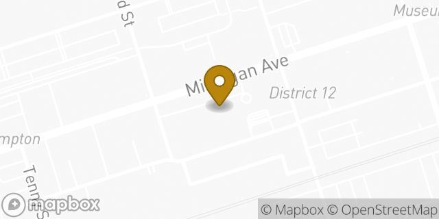 Map showing the location of Starbucks in Dearborn, MI 48124
