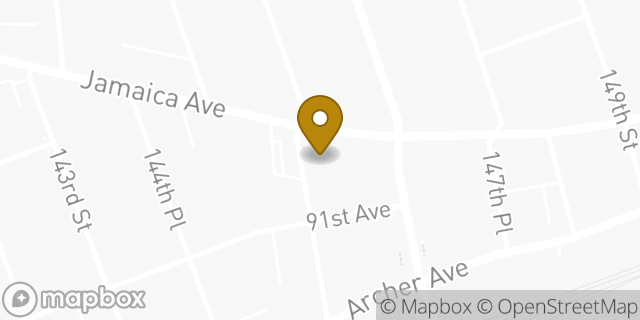 Map showing the location of Subway in Jamaica, NY 11435