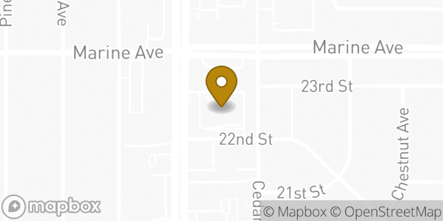 Map showing the location of Walgreens in Manhattan Beach, CA 90266
