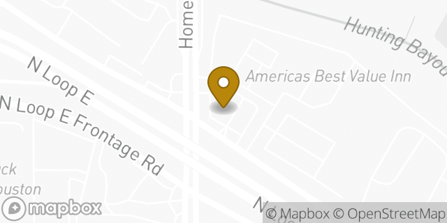 Map showing the location of Loop 610 & Homestead in Houston, TX 77028