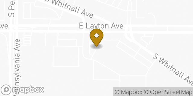 Map showing the location of Enterprise Rent-A-Car in Cudahy, WI 53110