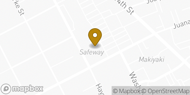 Map showing the location of Safeway in San Leandro, CA 94577