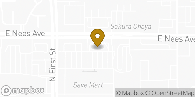 Map showing the location of McDonald's in Fresno, CA 93720