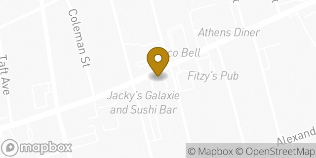 Map showing the location of Dunkin' in North Providence, RI 02904