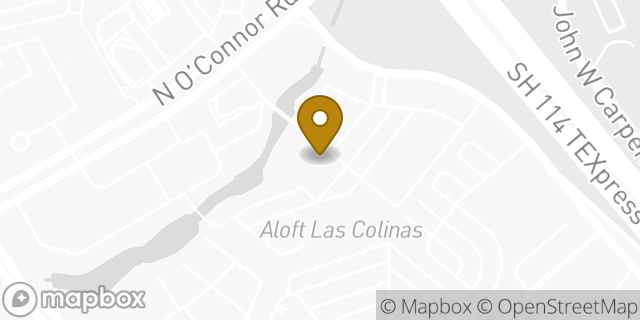 Map showing the location of HOTWORX in Irving, TX 75062
