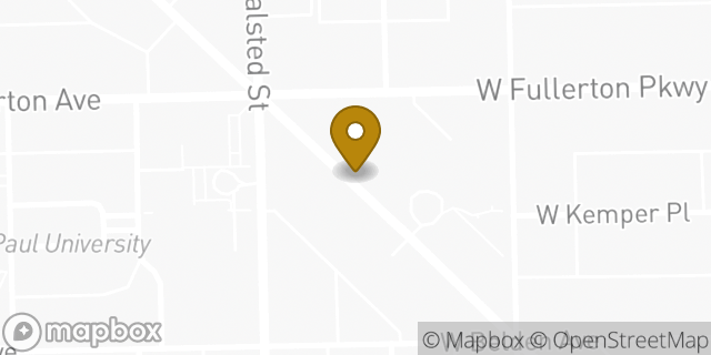 Map showing the location of Equinox Lincoln Common in Chicago, IL 60614