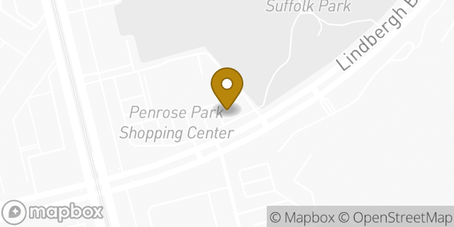 Map showing the location of Dunkin' in Philadelphia, PA 19153