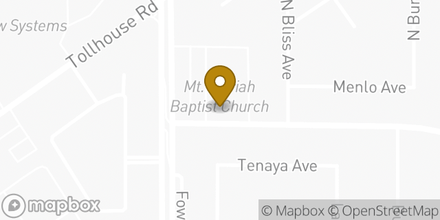 Map showing the location of The Church of Jesus Christ of Latter-day Saints in Clovis, CA 93611