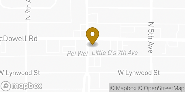 Map showing the location of Chipotle Mexican Grill in Phoenix, AZ 85007