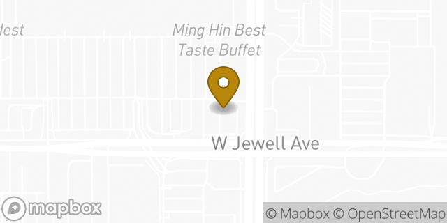 Map showing the location of AutoZone in Lakewood, CO 80232