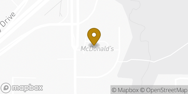 Map showing the location of McDonald's in Tulsa, OK 74108