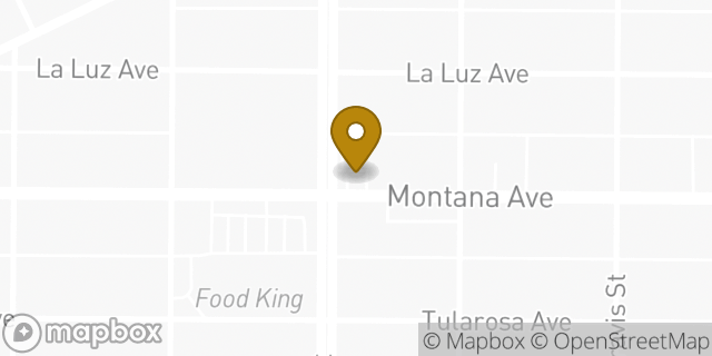 Map showing the location of ATM Alon 7ELEVEN, INC. in El Paso, TX 79930