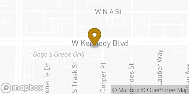 Map showing the location of The UPS Store in Tampa, FL 33609