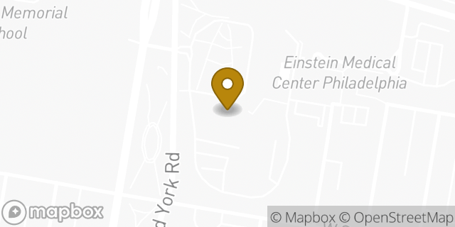 Map showing the location of Einstein Center for Liver Disease at Klein Building in Philadelphia, PA 19141