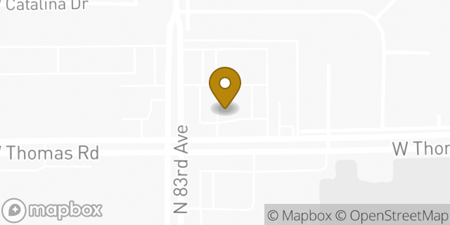 Map showing the location of Amazon Locker - Tolima in Phoenix, AZ 85033