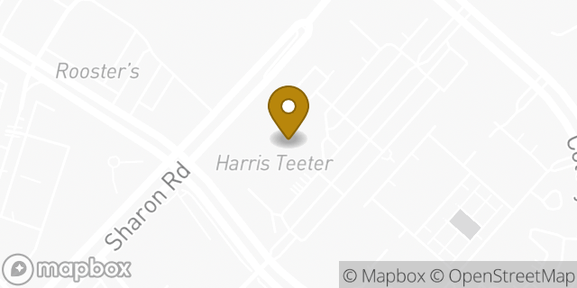 Map showing the location of Starbucks in Charlotte, NC 28211