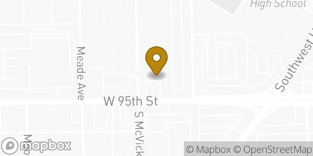 Map showing the location of Amazon Locker - Jora in Oak Lawn, IL 60453